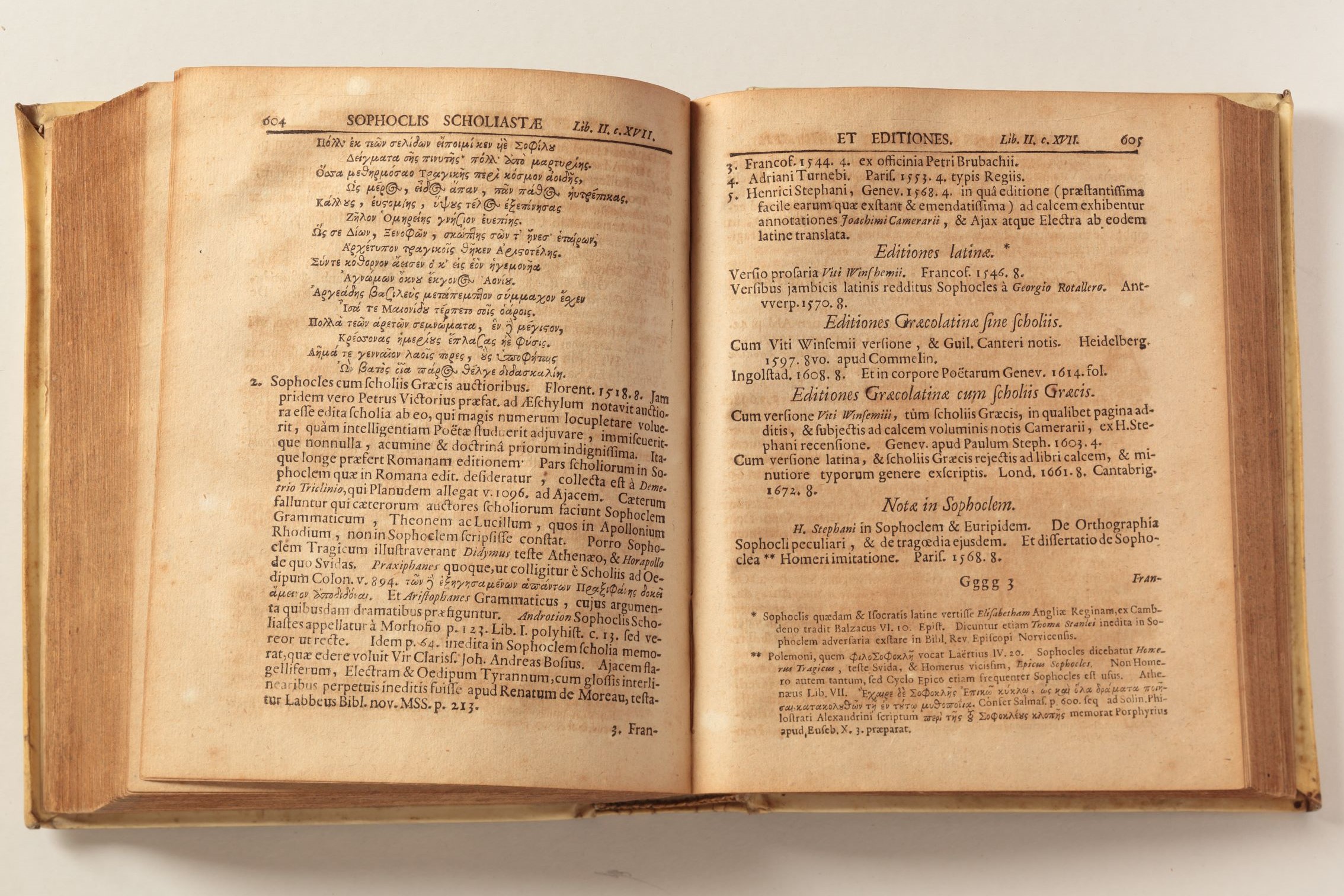 Texts in Greek and Latin. Pages from Bibliotheca Graeca