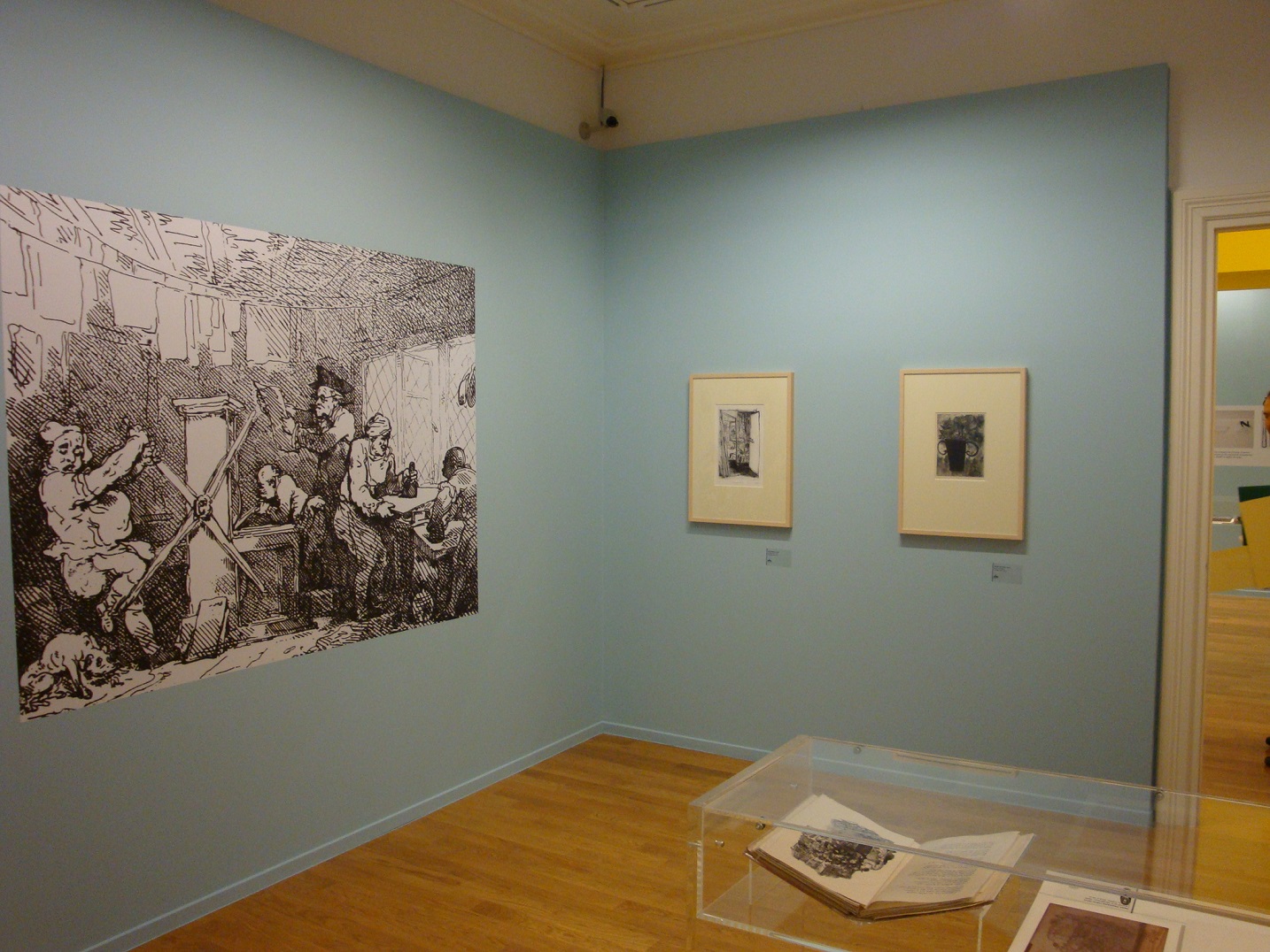 Prints in the exhibition.  Exhibits “Printmaking and its techniques”