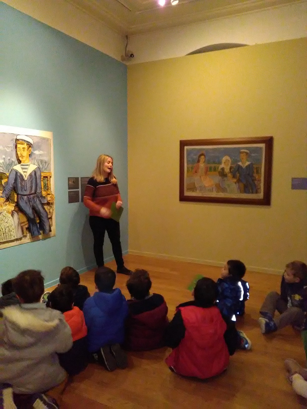 Photograph from the exhibition “Theophilos the painter”