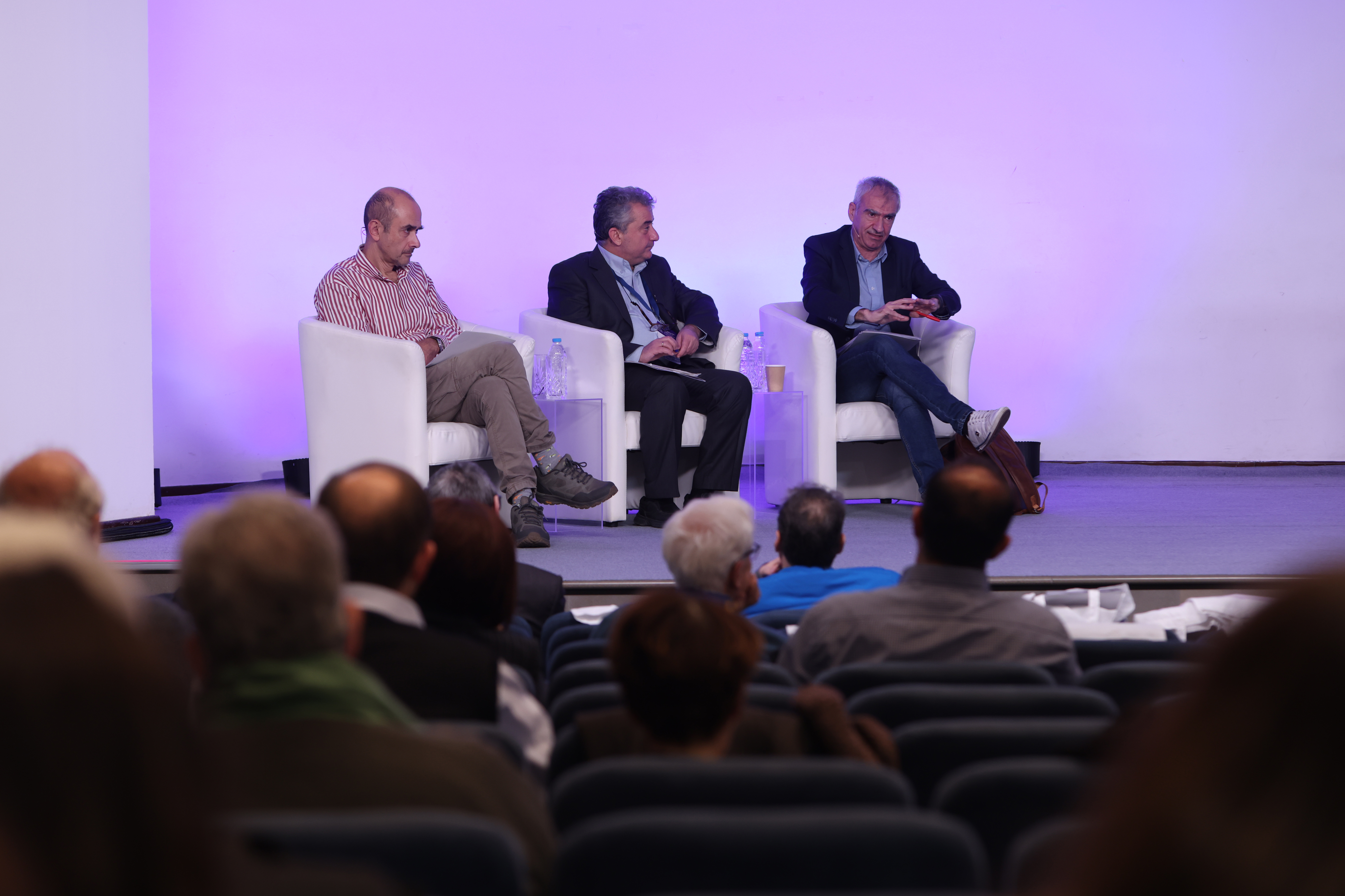 From left to right: Ioannis Stefanidis, (AUT),  Iakovos Michailidis, (AUT) and Nikos Marantzidis (University of Macedonia). 