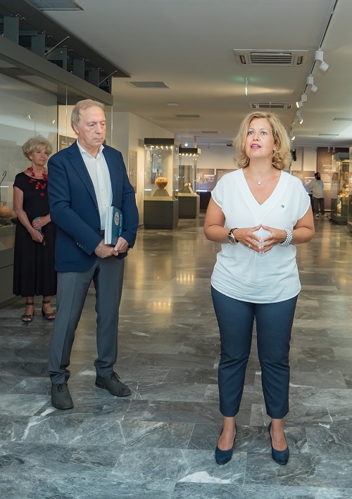 Curators of the exhibition “Cretan Cities. The Testimony of Coins”  Activate Image Gallery