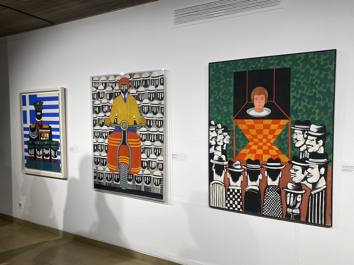 Paintings in the exhibition “Yannis Gaitis. The Essence of Anonymity” 