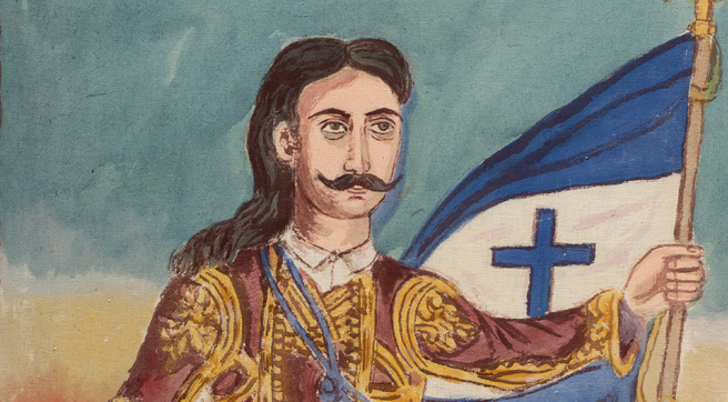 Θεόφιλος, Ο ήρως Μάρκος Μπότσαρης