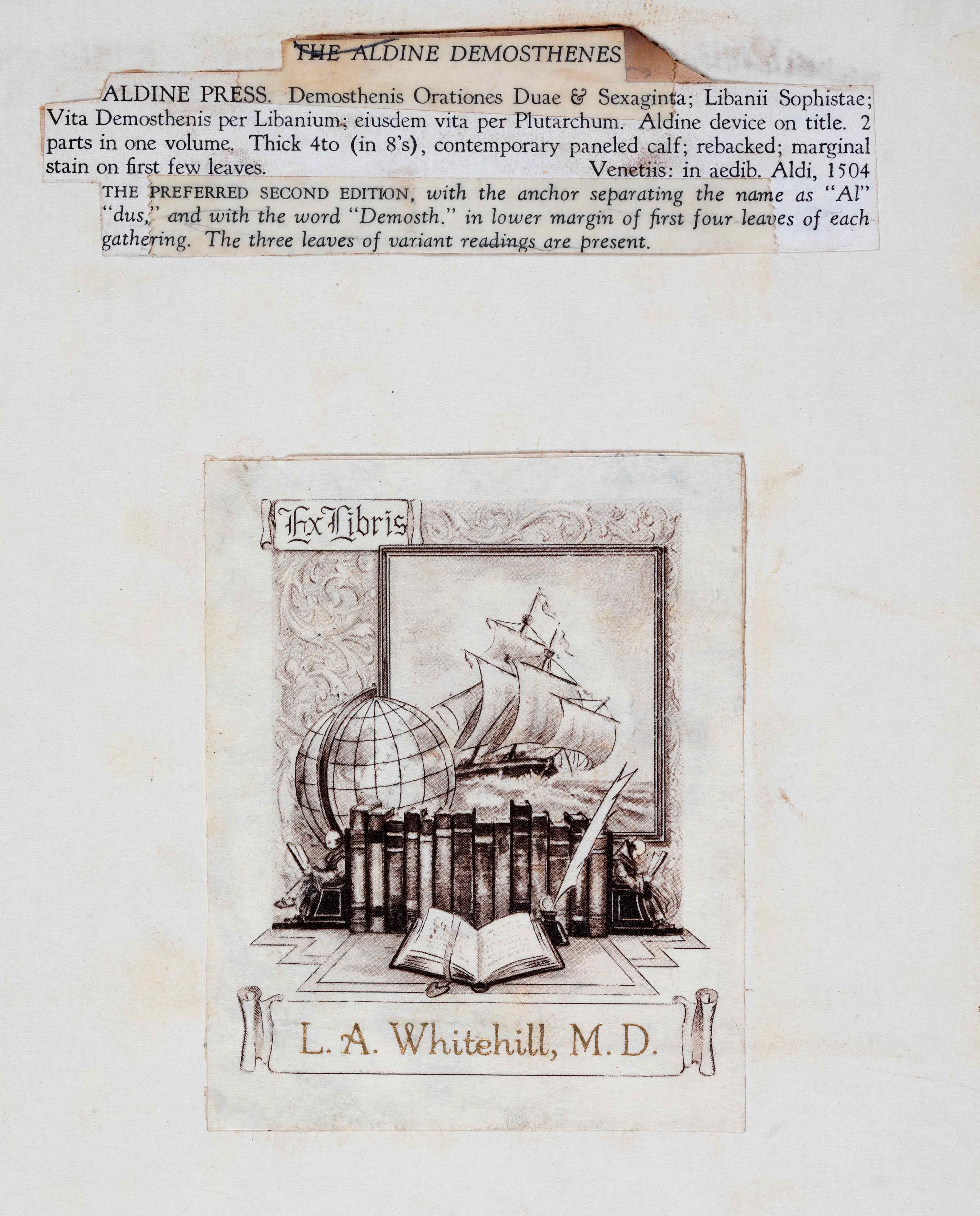 Page of the book Demosthenes’ Orations Two and Sixty 