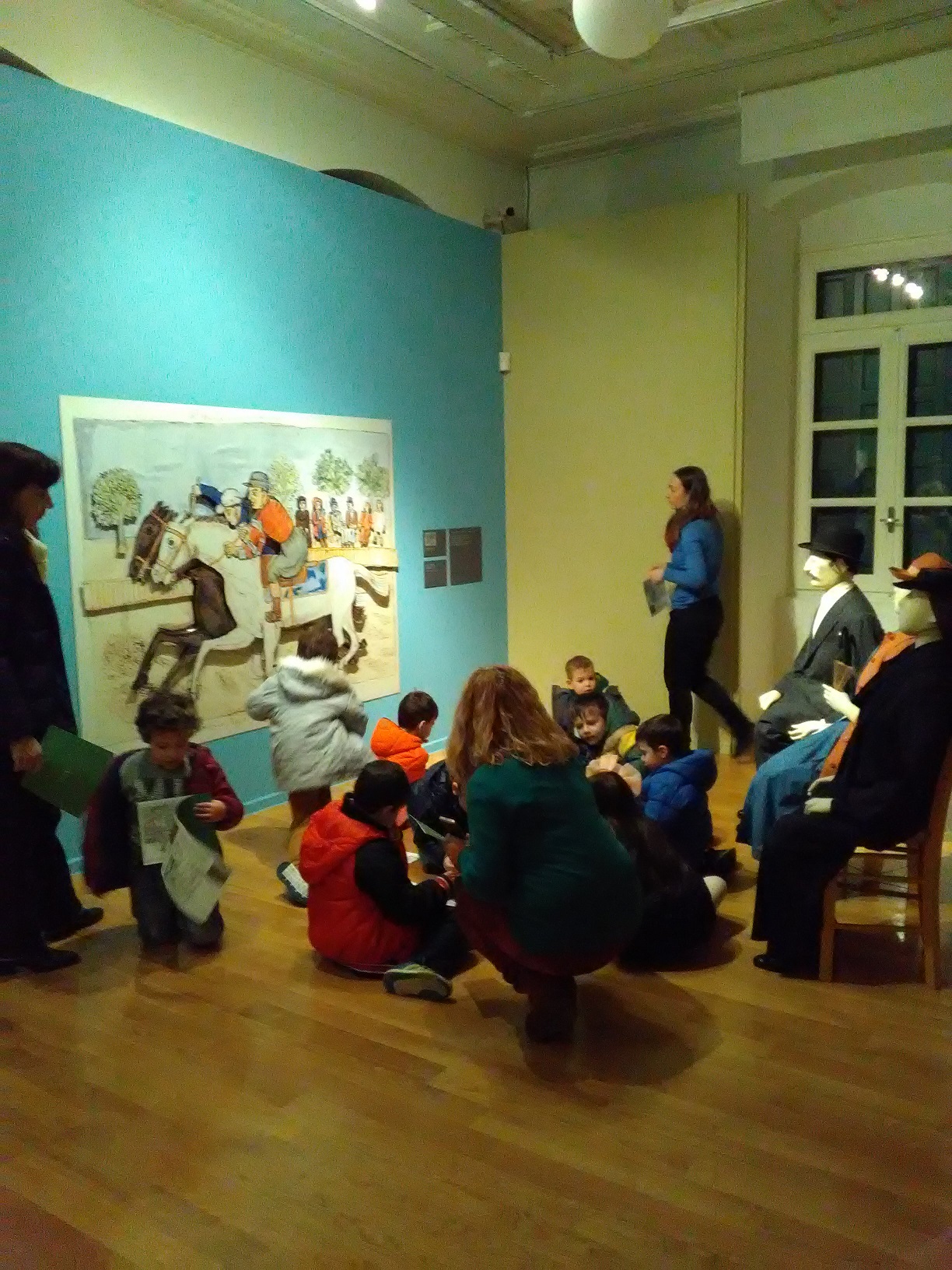 Photograph from the exhibition “Theophilos the painter”