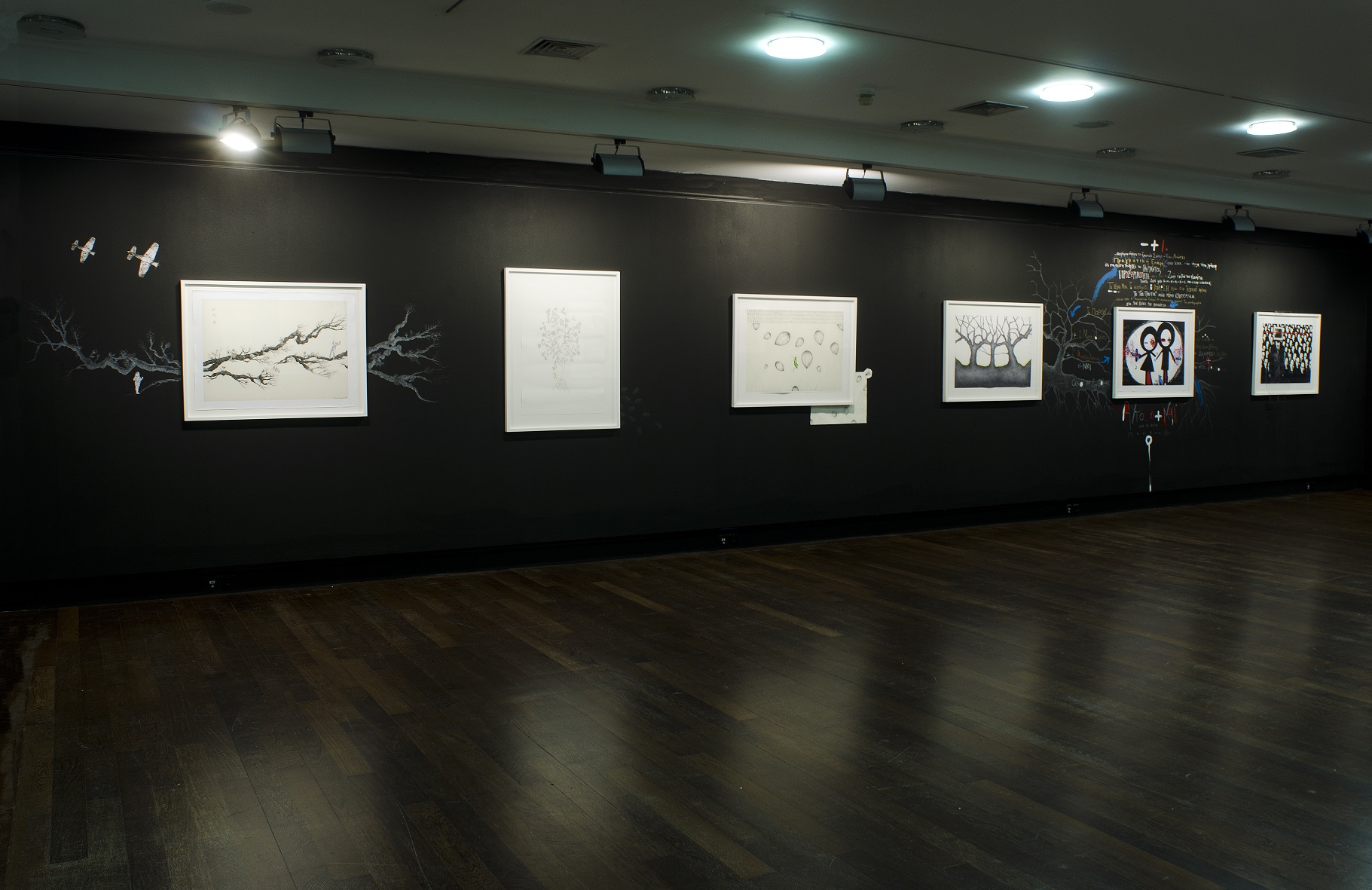 Section of the exhibition Digitals with 6 prints.  Prints from the exhibition “Digitals”